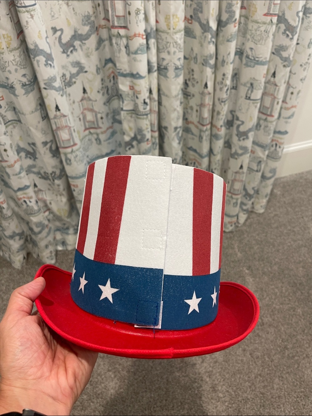 California Costumes Men’s Deluxe Uncle Sam Costume - Red, White & Blue - Picture 5 of 9